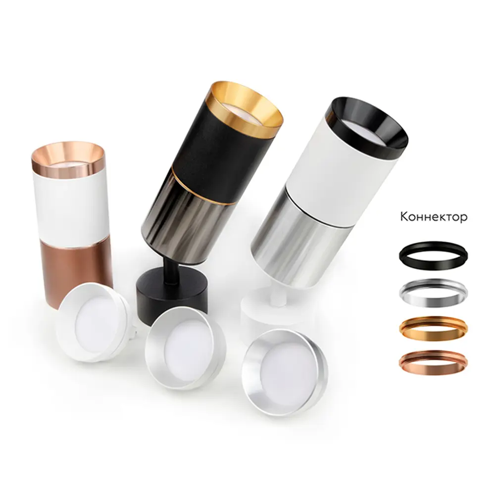 Фото 7 Коннектор жесткий для соединения корпуса светильника D70+D70 мм Ambrella Light A DIY Spot A2073 цвет медный