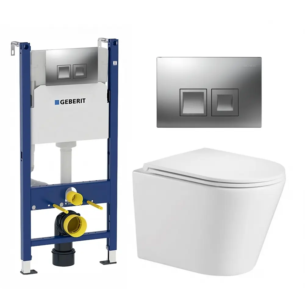 Фото Комплект инсталляция с унитазом Geberit 594710 цвет белый