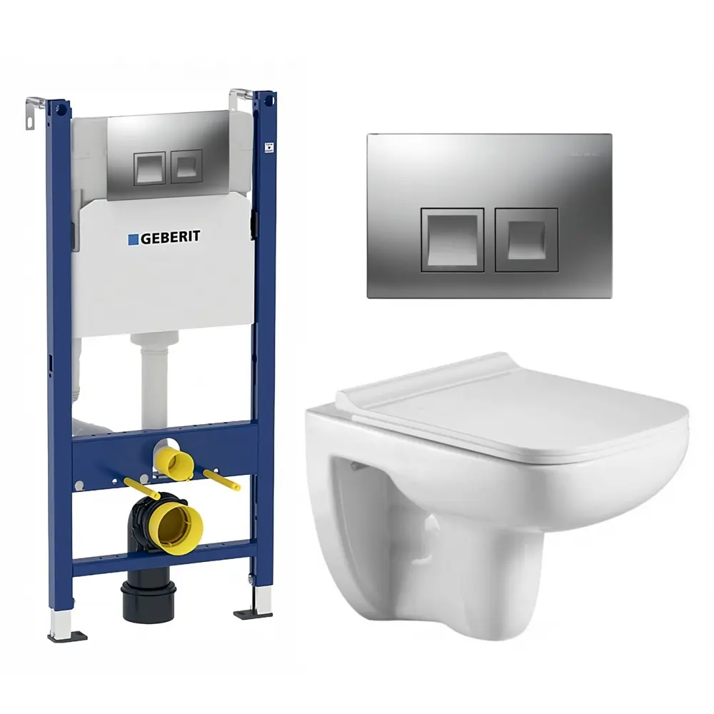 Фото Комплект инсталляция с унитазом Geberit 594713 цвет белый