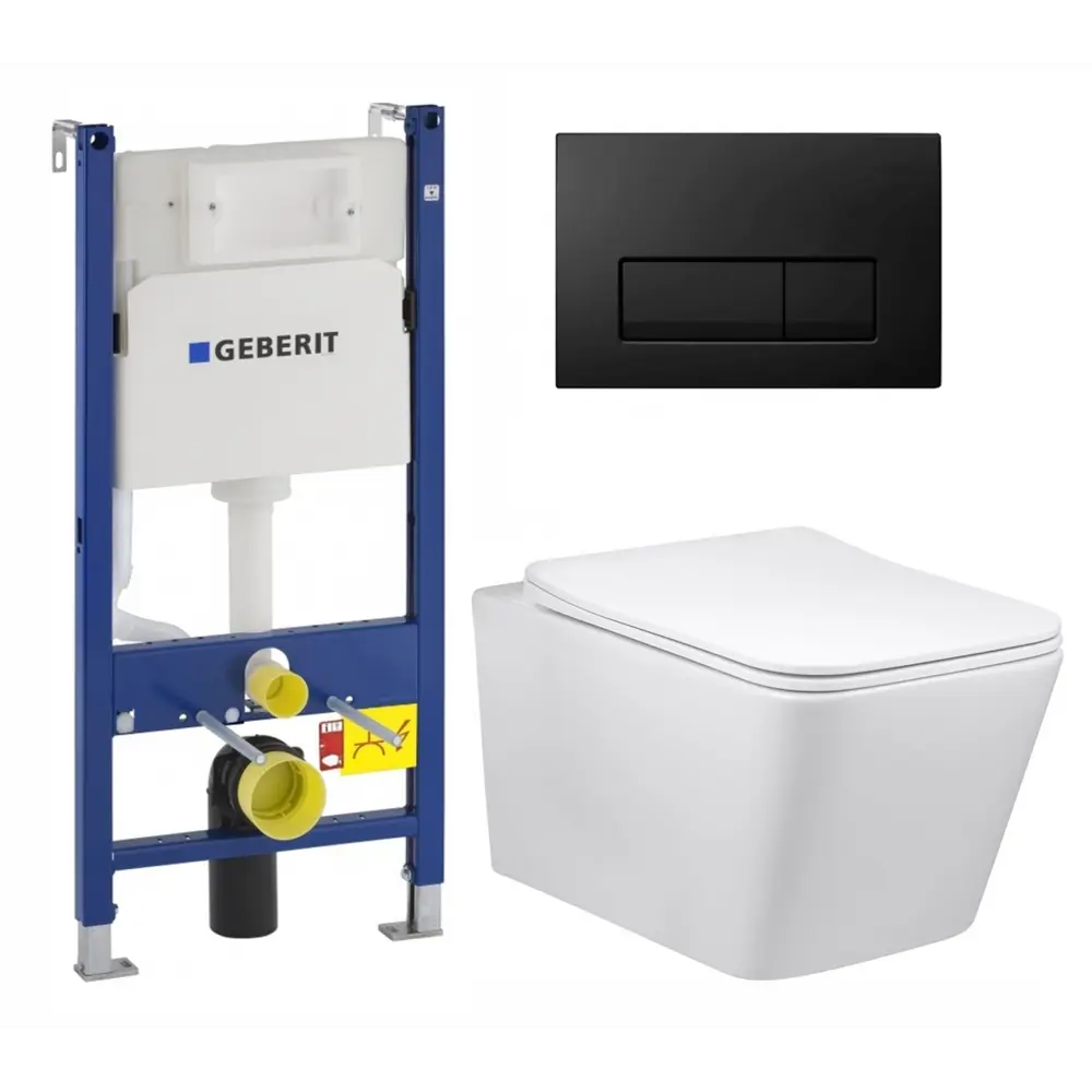 Фото Комплект инсталляция с унитазом Geberit 523042 цвет белый Фото Комплект инсталляция с унитазом Geberit 523042 цвет белый