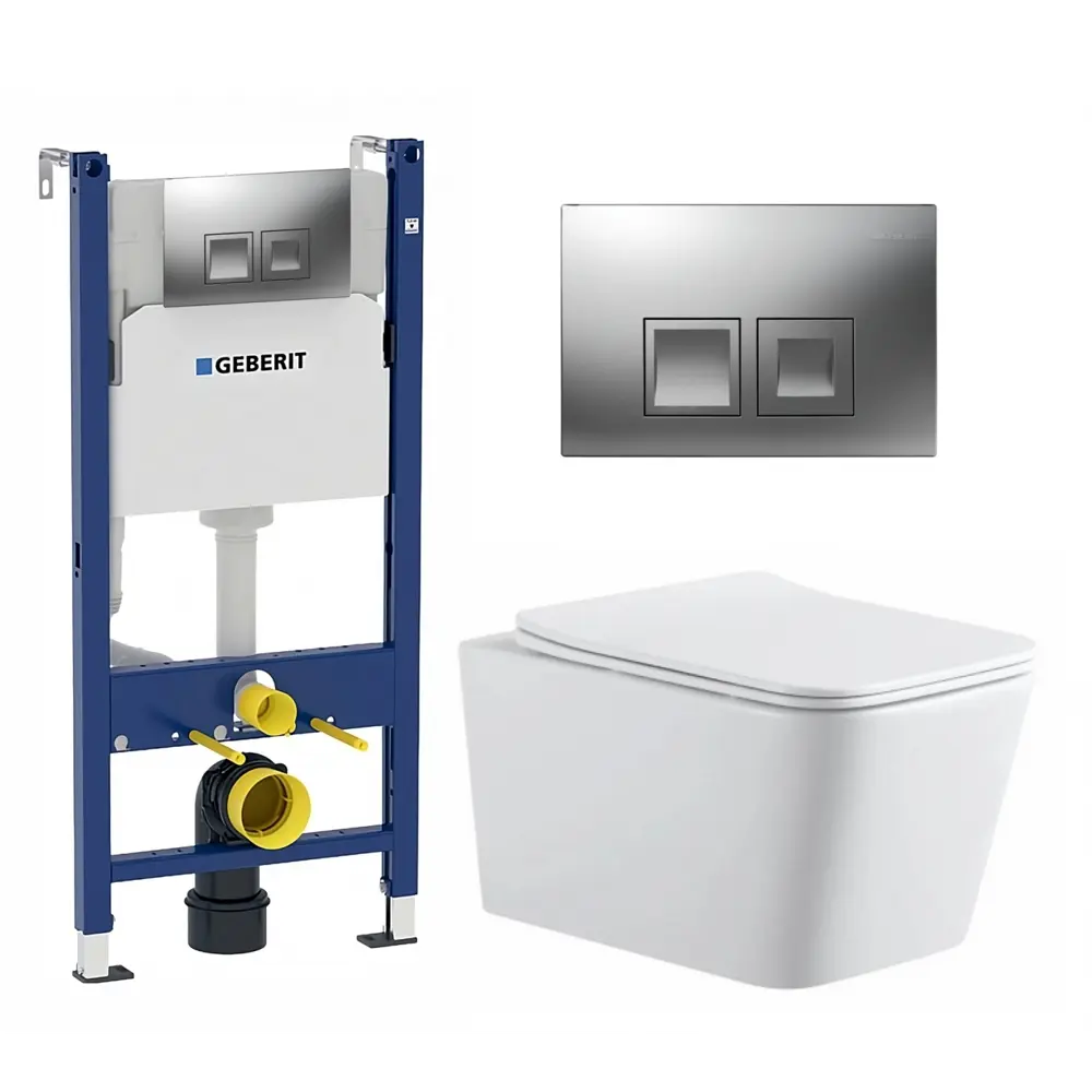 Фото Комплект инсталляция с унитазом Geberit 594723 цвет белый
