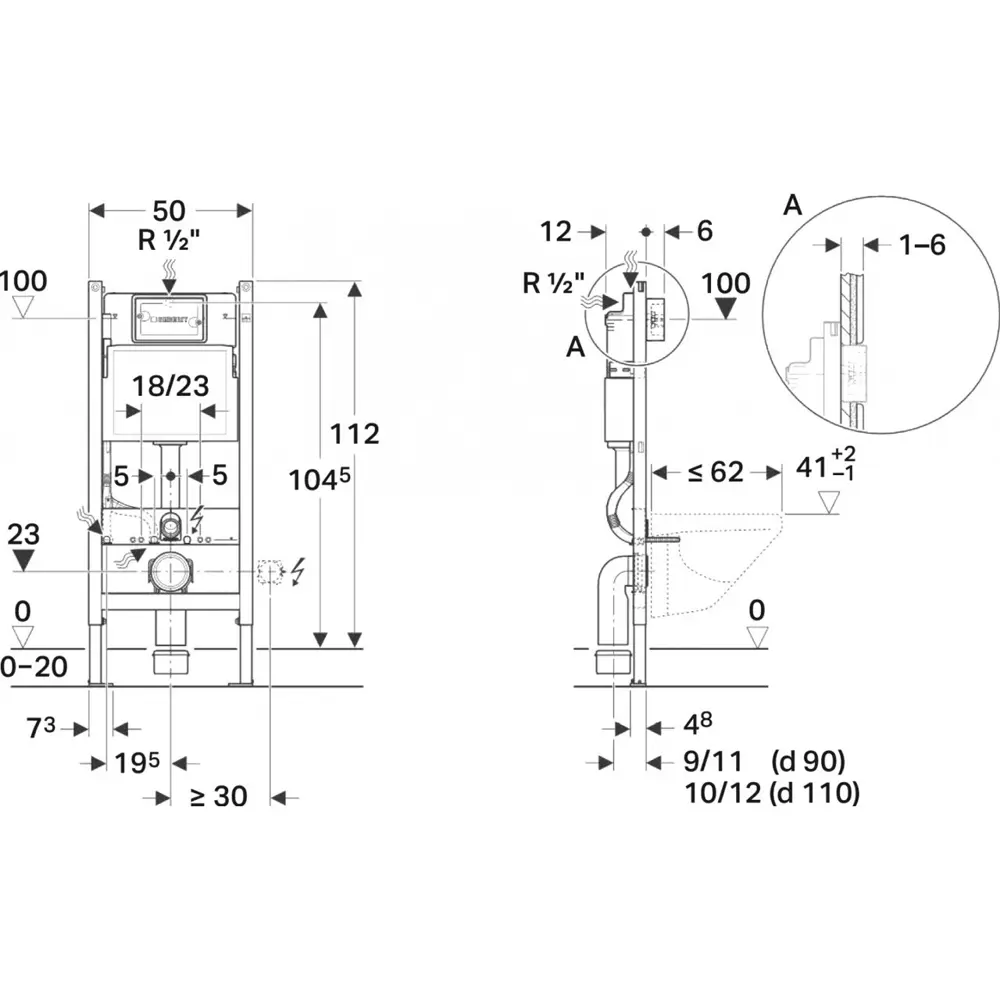 Фото 6 Комплект инсталляция с унитазом Geberit 512332 цвет белый