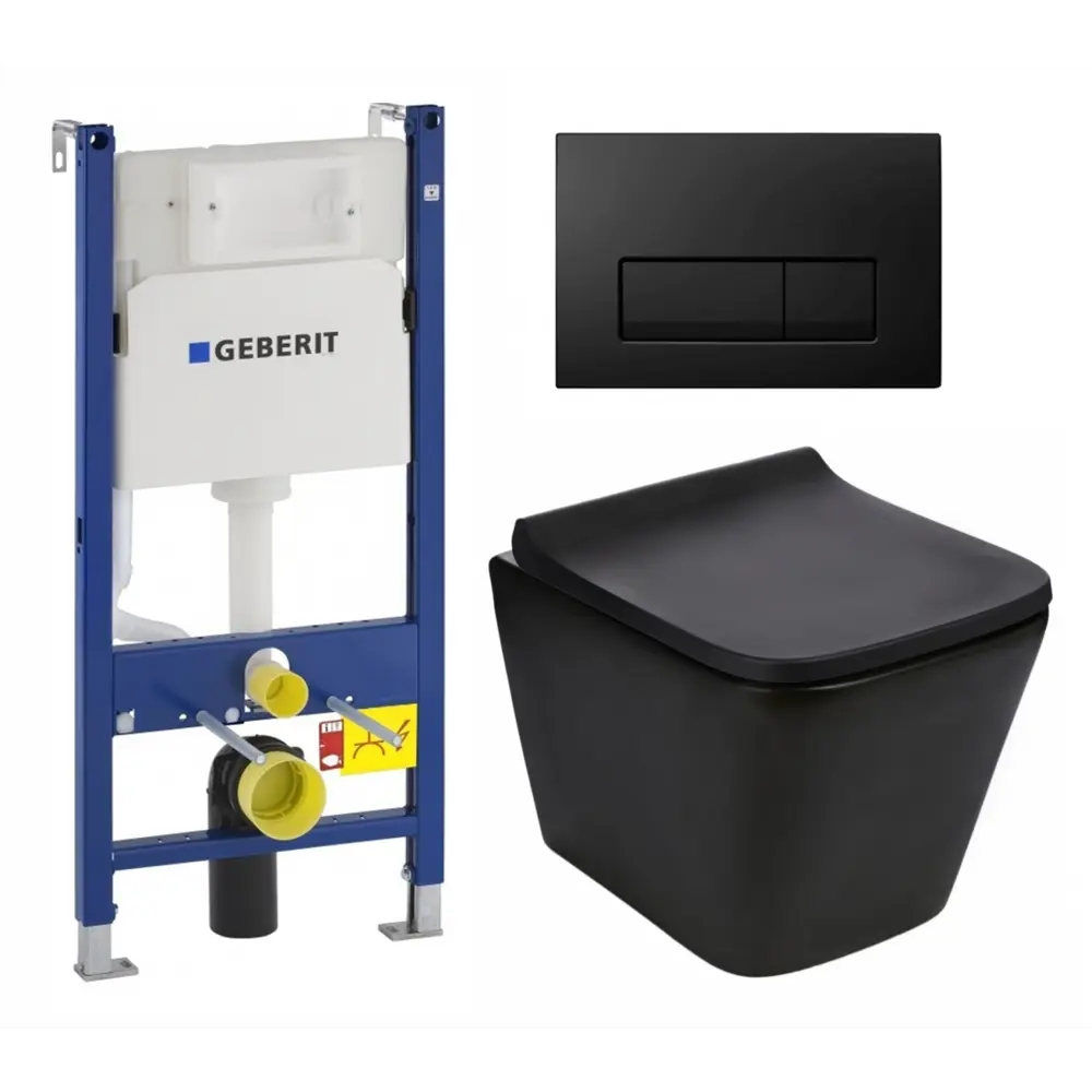 Фото Комплект инсталляция с унитазом Geberit 523090 цвет черный