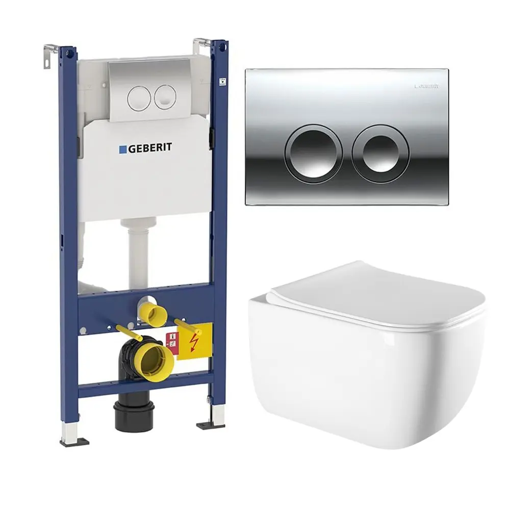 Фото Комплект инсталляция с унитазом Geberit 472115 цвет белый