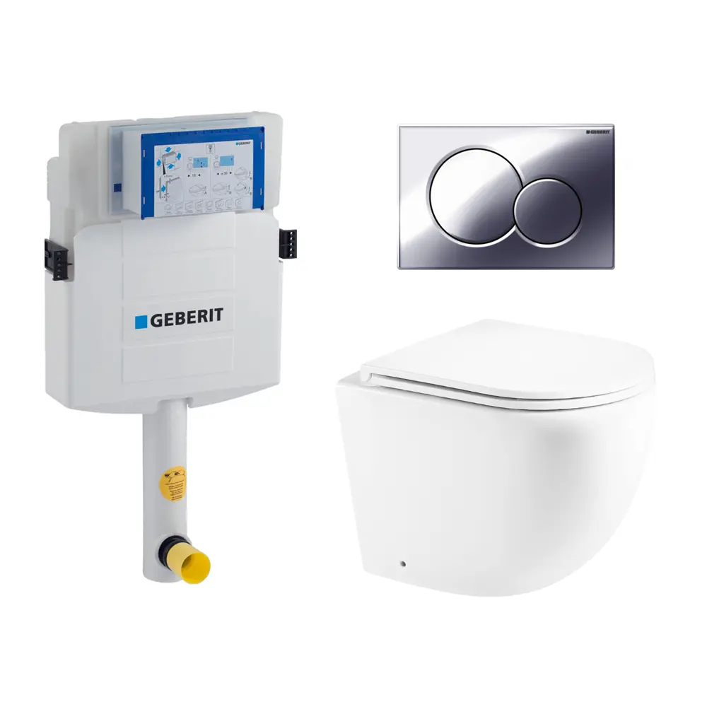 Фото Комплект инсталляция с унитазом Geberit 535641 цвет белый Фото Комплект инсталляция с унитазом Geberit 535641 цвет белый