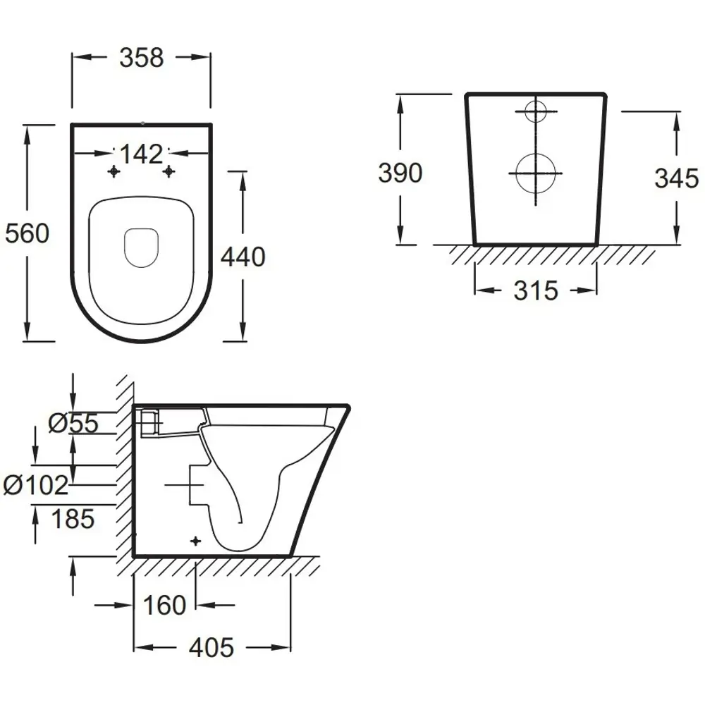 Фото 6 Комплект инсталляция с унитазом Geberit 535658 цвет белый