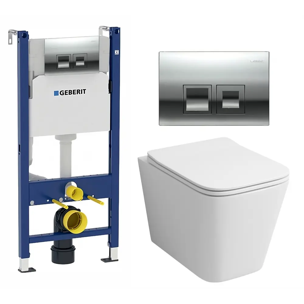 Фото Комплект инсталляция с унитазом Geberit 594818 цвет белый