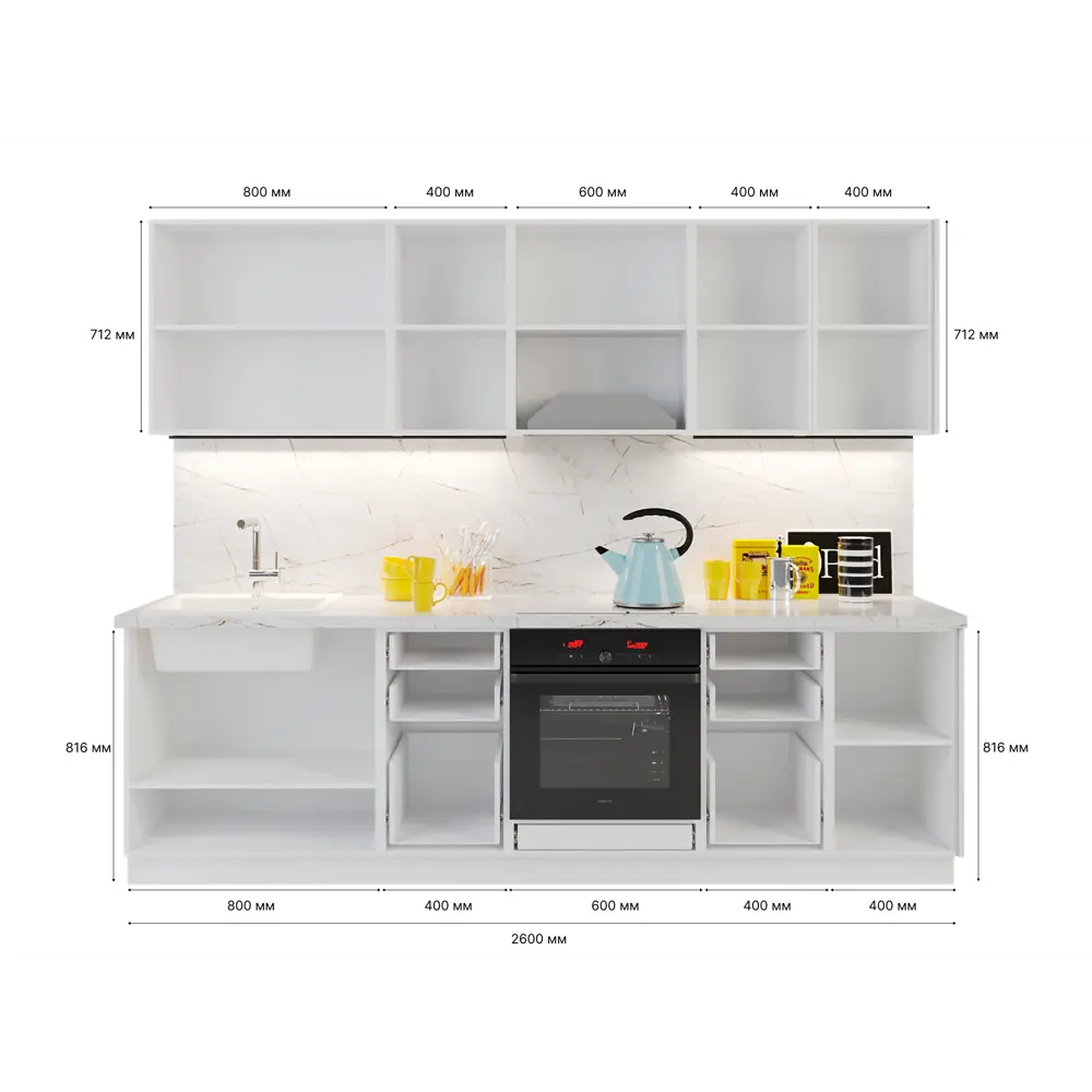 Фото 2 Навесной шкаф Сурская мебель Келли 80x71.6x31.8 см МДФ цвет белый Фото 2 Навесной шкаф Сурская мебель Келли 80x71.6x31.8 см МДФ цвет белый