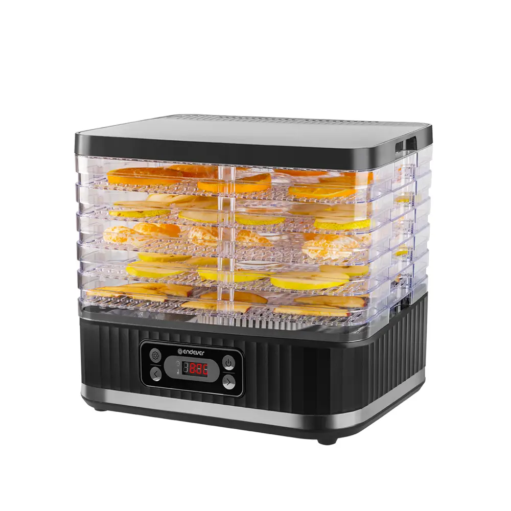 Фото 2 Сушилка для овощей и фруктов Endever Fd-60 6 ярусов 700 Вт цвет черный