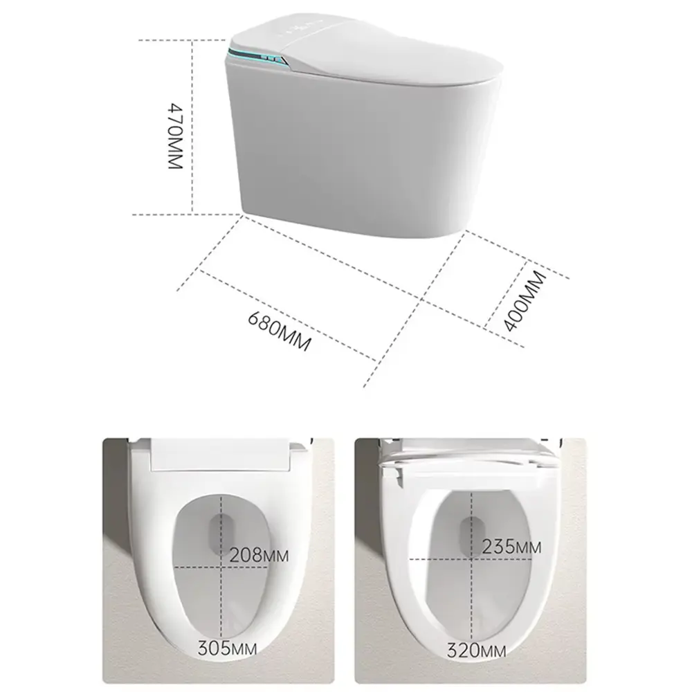 Фото 22 Смарт унитаз HAITEC HT-ESTR08 с функцией биде подогревом сиденья