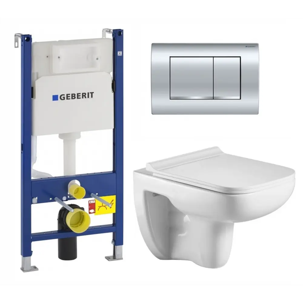 Фото Комплект инсталляция с унитазом Geberit 522902 цвет белый Фото Комплект инсталляция с унитазом Geberit 522902 цвет белый