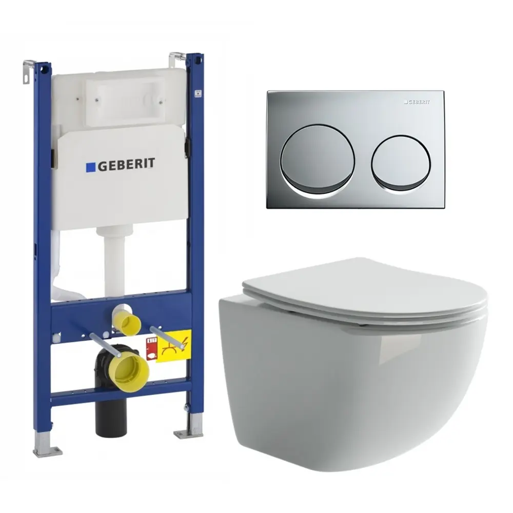 Фото Комплект инсталляция с унитазом Geberit 672952 цвет белый