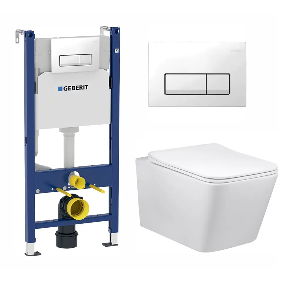 Фото Комплект инсталляция с унитазом Geberit 462751 цвет белый