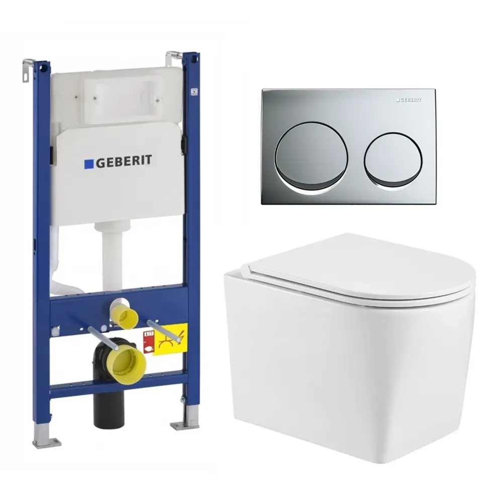 Фото Комплект инсталляция с унитазом Geberit 672934 цвет белый