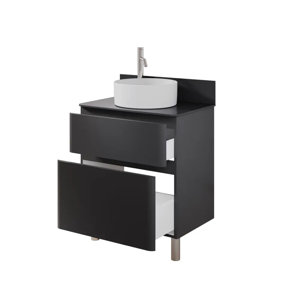 Фото 5 Тумба под раковину подвесная Итана 4657839166603 68.4см цвет графит Фото 5 Тумба под раковину подвесная Итана 4657839166603 68.4см цвет графит