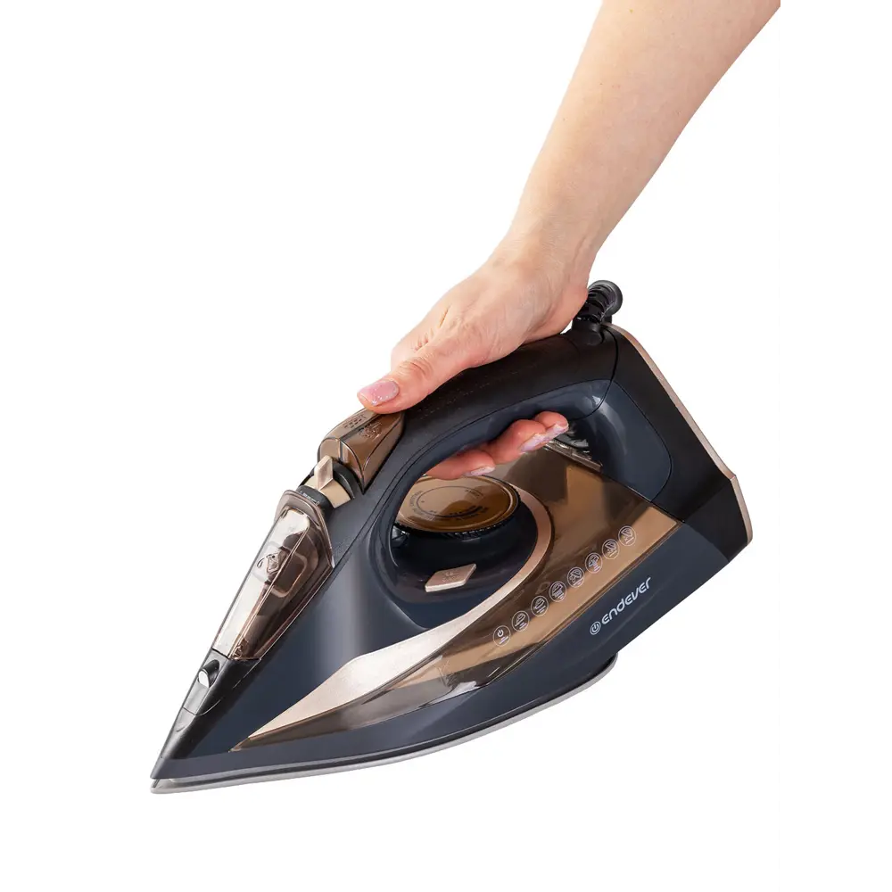 Фото 10 Утюг Endever Delta-233 цвет черное золото