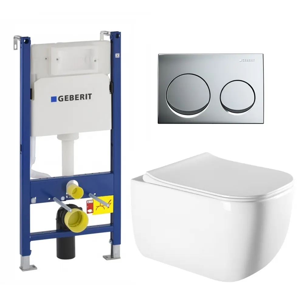 Фото Комплект инсталляция с унитазом Geberit 672977 цвет белый