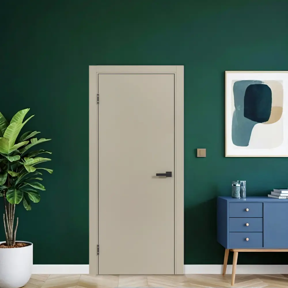 Фото 5 Дверь межкомнатная глухая Борно 30 70x200 см полипропилен цвет бежевый с замком и петлями Фото 5 Дверь межкомнатная глухая Борно 30 70x200 см полипропилен цвет бежевый с замком и петлями