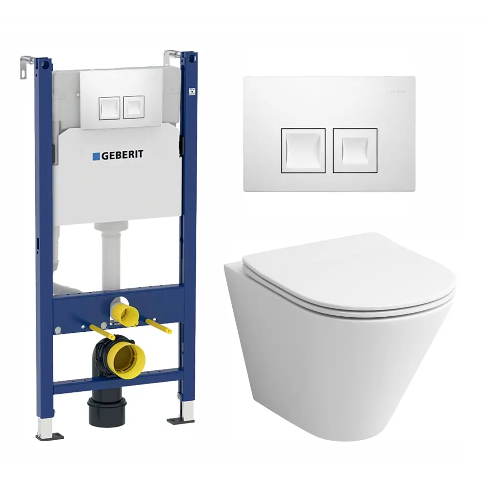 Фото Комплект инсталляция с унитазом Geberit 462814 цвет белый