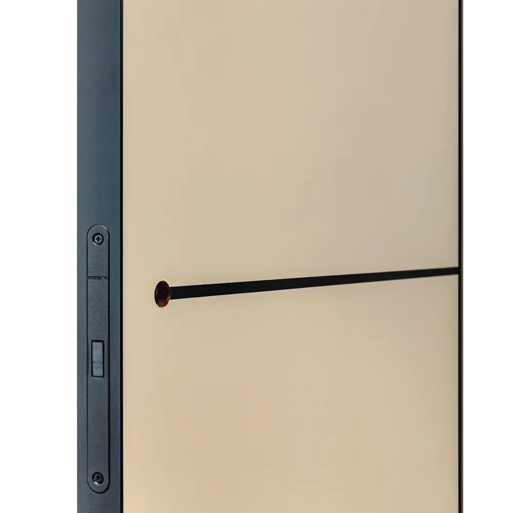 Фото 4 Дверь межкомнатная глухая Борно 30.1 80x200 см полипропилен цвет бежевый с замком и петлями Фото 4 Дверь межкомнатная глухая Борно 30.1 80x200 см полипропилен цвет бежевый с замком и петлями