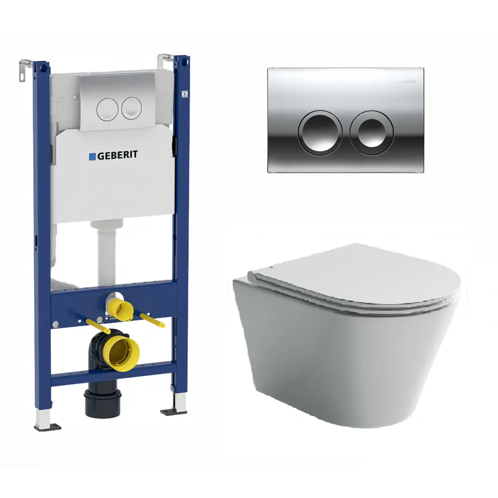 Фото Комплект инсталляция с унитазом Geberit 416226 цвет белый
