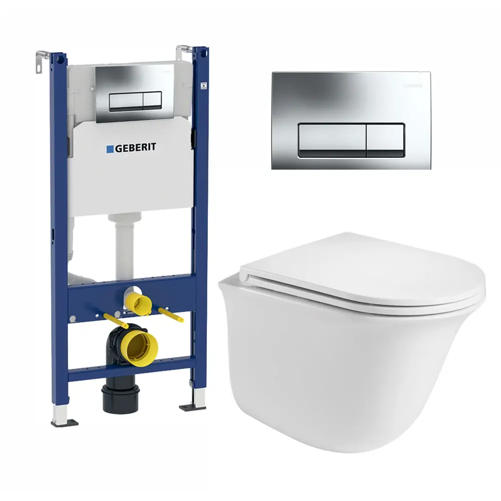 Фото Комплект инсталляция с унитазом Geberit 510697 цвет белый