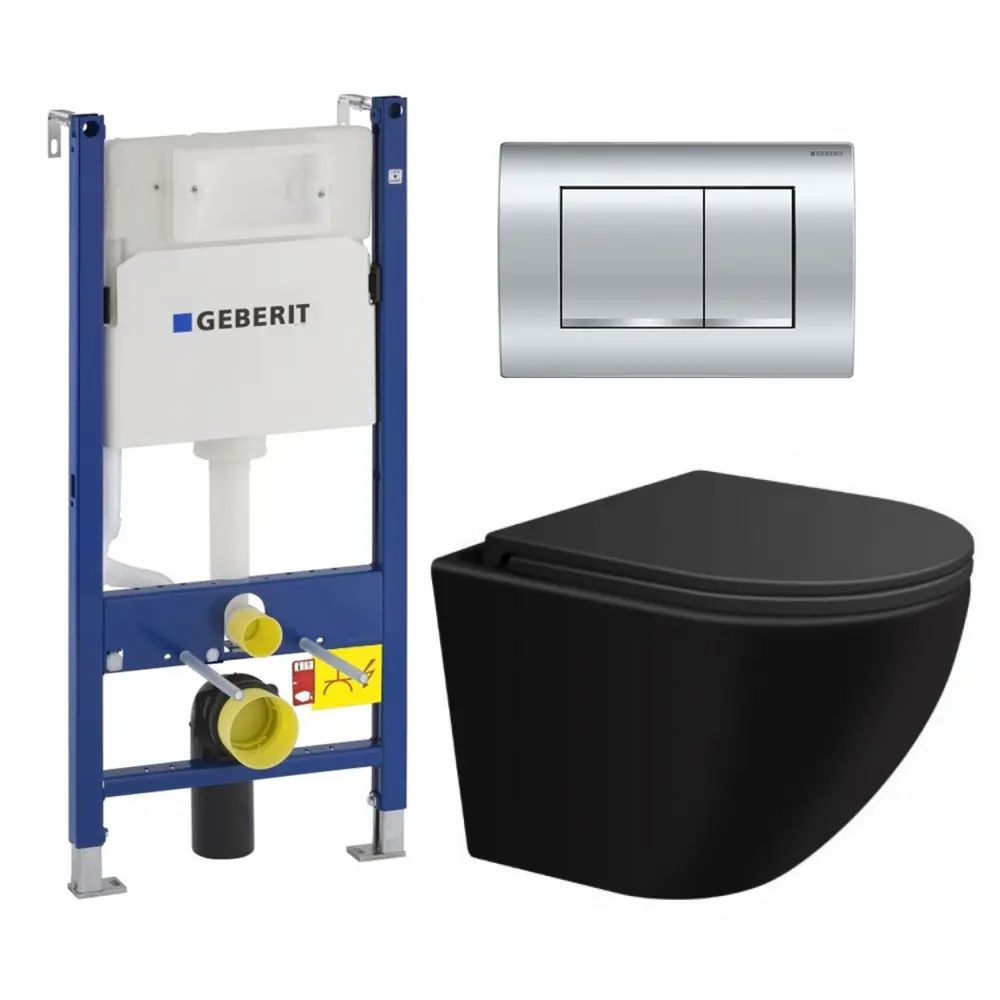 Фото Комплект инсталляция с унитазом Geberit 522987 цвет черный