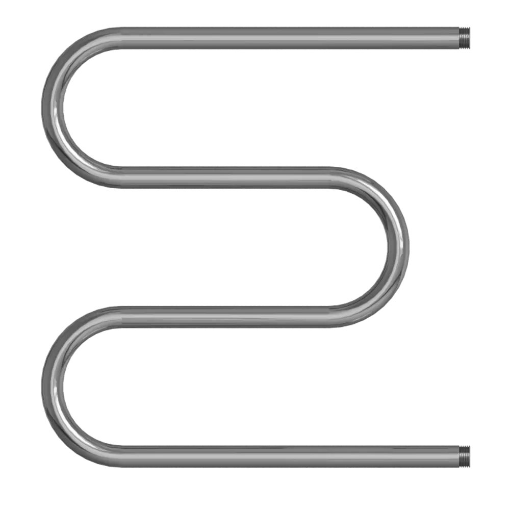 Фото 2 Полотенцесушитель водяной m-образный Mixline Simple m 632x600 мм универсальная подводка нержавеющая сталь цвет серебристый 556308