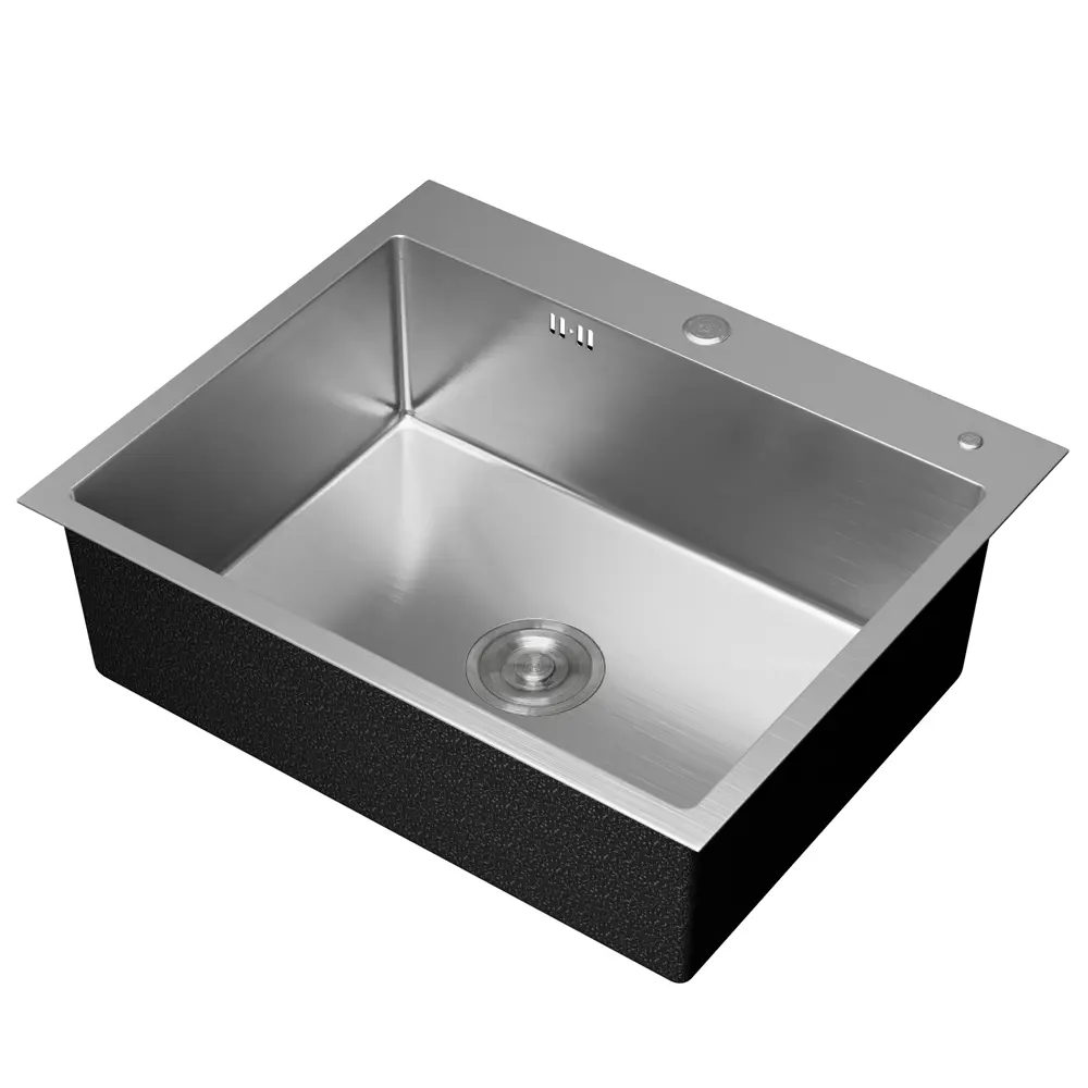 Фото 3 Мойка для кухни Bauedge KT5045S 45x50 см глубина чаши 19.5 см нержавеющая сталь цвет сатин Фото 3 Мойка для кухни Bauedge KT5045S 45x50 см глубина чаши 19.5 см нержавеющая сталь цвет сатин