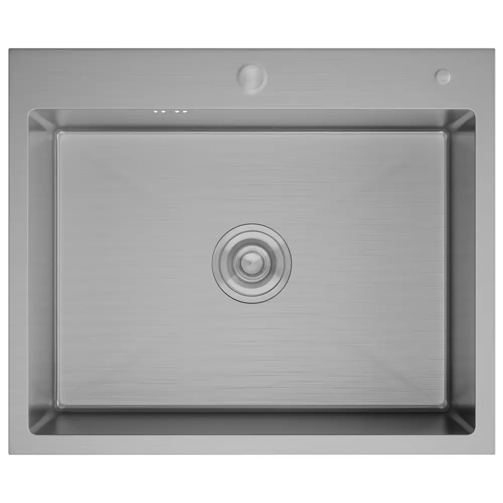Фото 4 Мойка для кухни Bauedge KT5045S 45x50 см глубина чаши 19.5 см нержавеющая сталь цвет сатин Фото 4 Мойка для кухни Bauedge KT5045S 45x50 см глубина чаши 19.5 см нержавеющая сталь цвет сатин