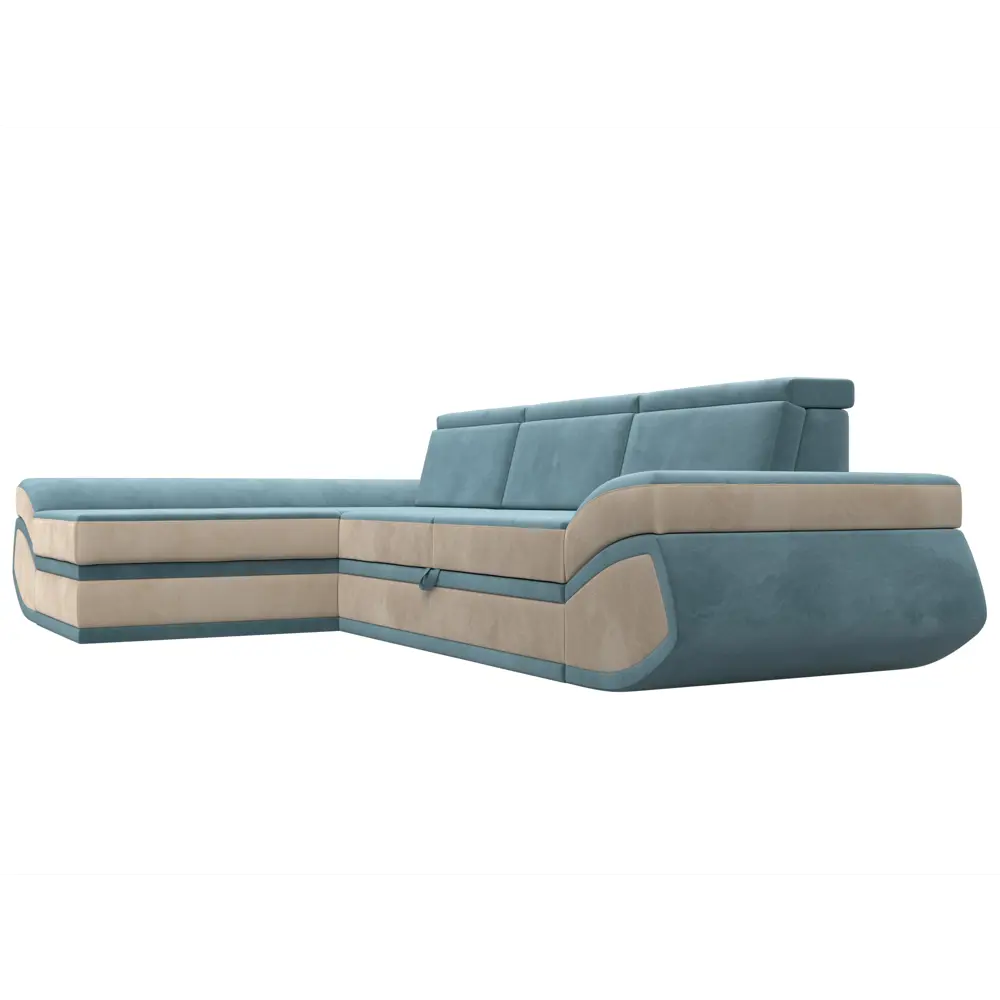 Фото 4 Диван угловой Лига-032 левый угол Лига диванов 121644L 318x88x192 см велюр цвет бирюзовый/бежевый Фото 4 Диван угловой Лига-032 левый угол Лига диванов 121644L 318x88x192 см велюр цвет бирюзовый/бежевый