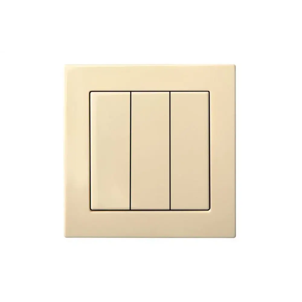 Фото Выключатель встраиваемый Liregus Epsilon 28-054 3 клавиши цвет кремовый Фото Выключатель встраиваемый Liregus Epsilon 28-054 3 клавиши цвет кремовый