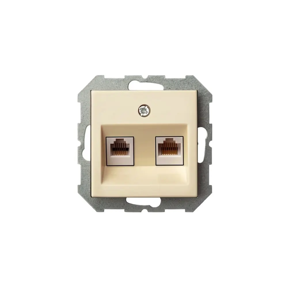 Фото 2 Розетка встраиваемая Liregus Epsilon 28-083 цвет кремовый