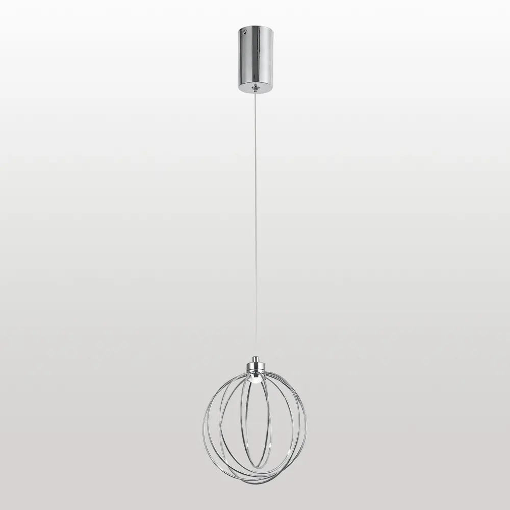 Фото Светильник подвесной светодиодный Люссоле Lussole Sy0847 3 м² теплый белый (желтый) свет цвет хром Фото Светильник подвесной светодиодный Люссоле Lussole Sy0847 3 м² теплый белый (желтый) свет цвет хром