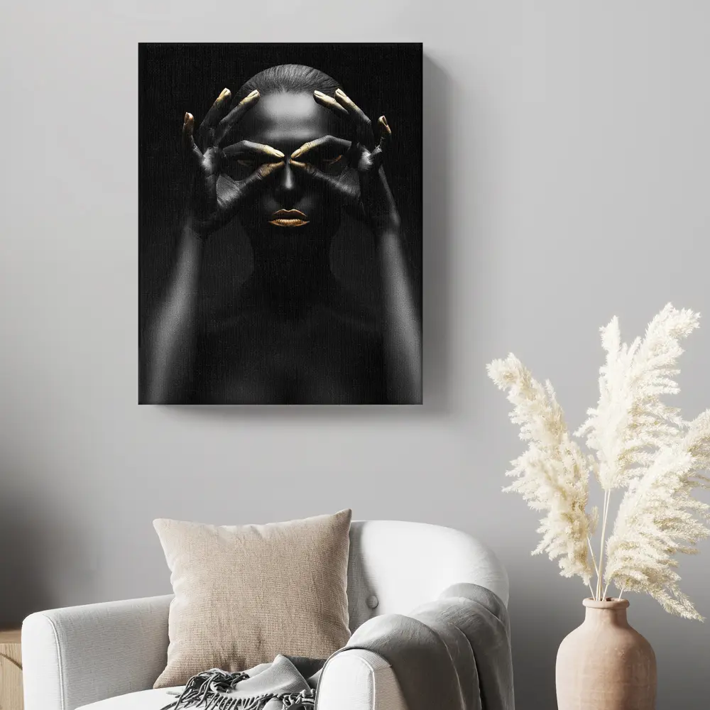 Фото 2 Картина без рамки Postermarket Золотой макияж 2 50x40 см