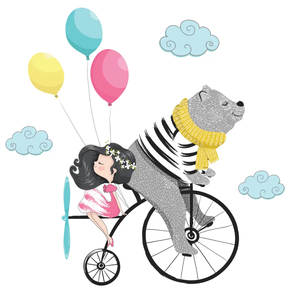 Фото 2 Картина без рамки Postermarket Девочка с мишкой 40x40 см Фото 2 Картина без рамки Postermarket Девочка с мишкой 40x40 см