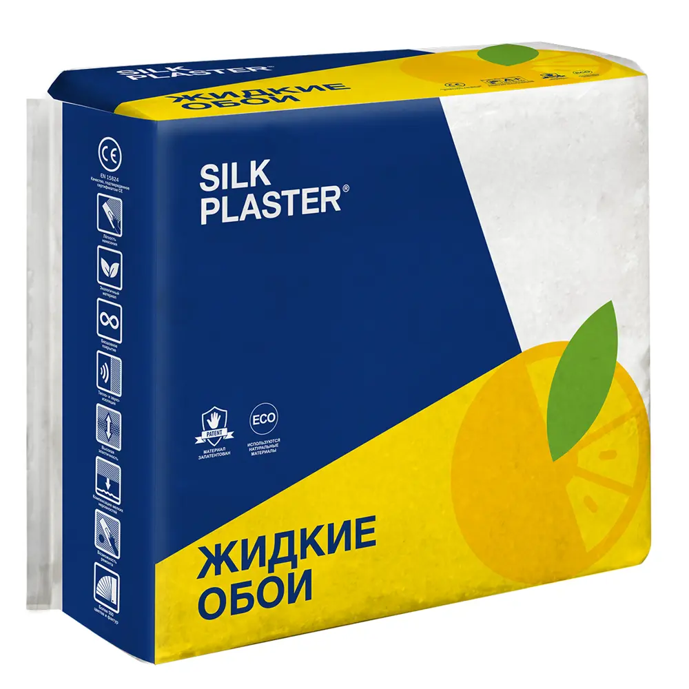 Фото 2 Жидкие обои Silk Plaster Оптима 062 цвет светло-голубой;белый 6 шт Фото 2 Жидкие обои Silk Plaster Оптима 062 цвет светло-голубой;белый 6 шт