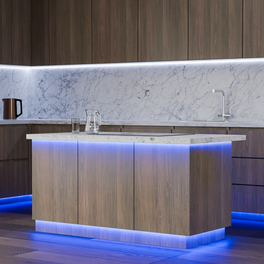 Фото 2 Светодиодная лента для контурной подсветки Apeyron LED COB 24В 12 мм 5м 19 Вт/м 784диод/м 1000 лм/м IP67 4000 К RGBW Фото 2 Светодиодная лента для контурной подсветки Apeyron LED COB 24В 12 мм 5м 19 Вт/м 784диод/м 1000 лм/м IP67 4000 К RGBW