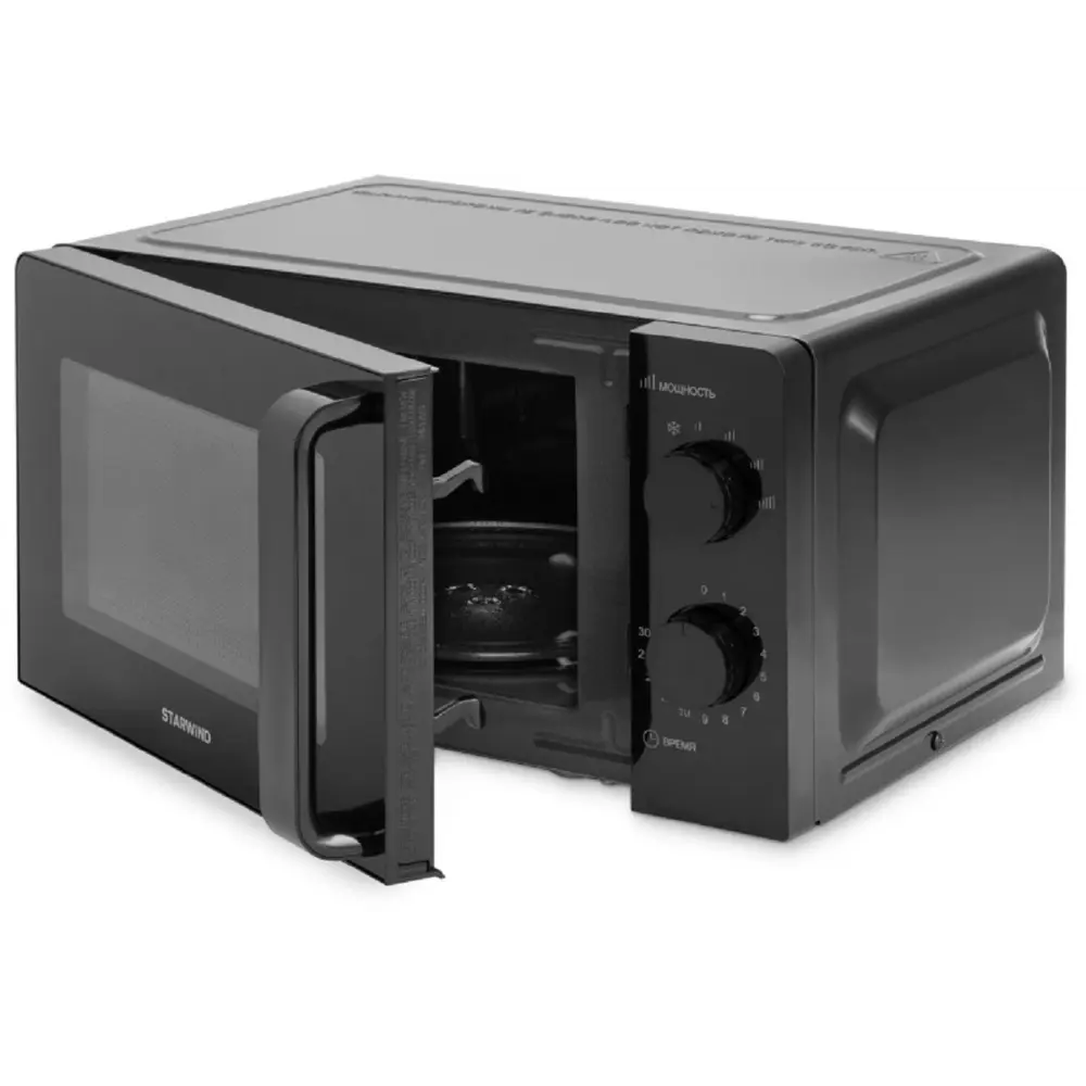 Фото 14 Отдельностоящая микроволновая печь Starwind SMW4520 20 л 26x26x46 см цвет черный