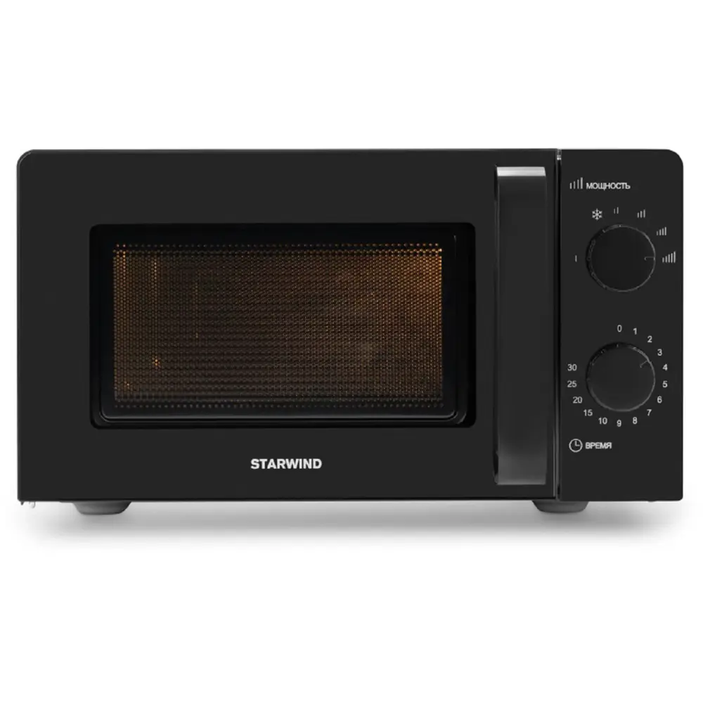 Фото 7 Отдельностоящая микроволновая печь Starwind SMW4520 20 л 26x26x46 см цвет черный