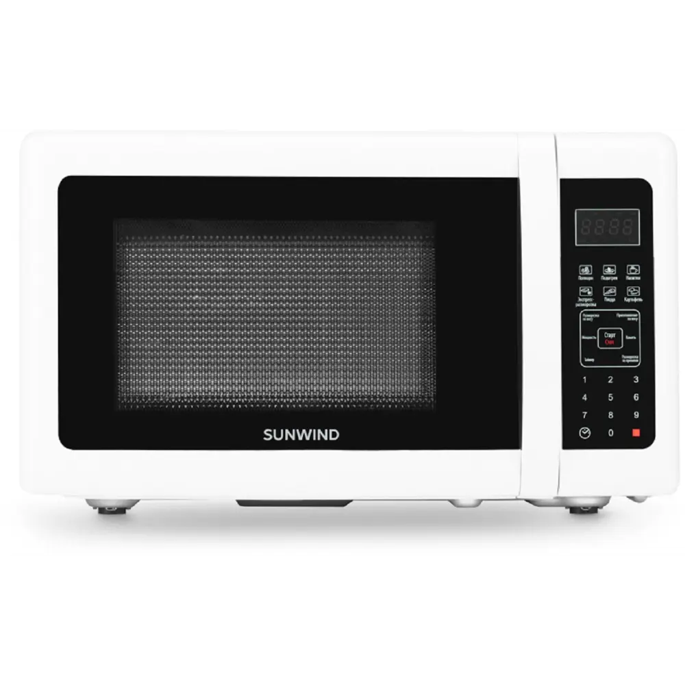 Фото 2 Отдельностоящая микроволновая печь Sunwind SUN-MW005 20 л 49x28x36 см цвет белый Фото 2 Отдельностоящая микроволновая печь Sunwind SUN-MW005 20 л 49x28x36 см цвет белый
