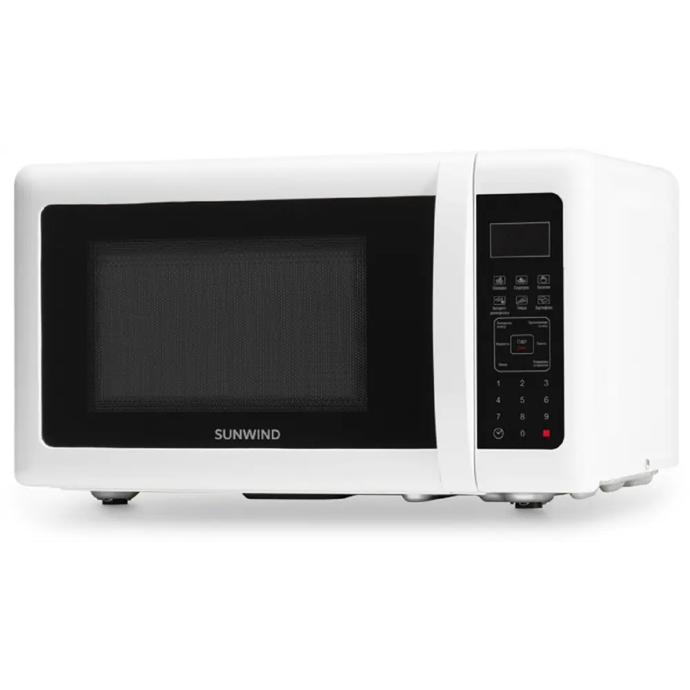 Фото Отдельностоящая микроволновая печь Sunwind SUN-MW005 20 л 49x28x36 см цвет белый Фото Отдельностоящая микроволновая печь Sunwind SUN-MW005 20 л 49x28x36 см цвет белый