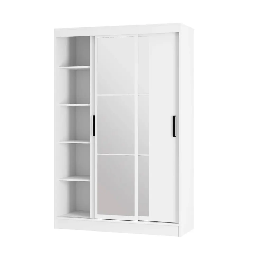 Фото 3 Шкаф-купе Bts Тайм с 3 дверями 200x131х50 см 5 полок ЛДСП цвет белый