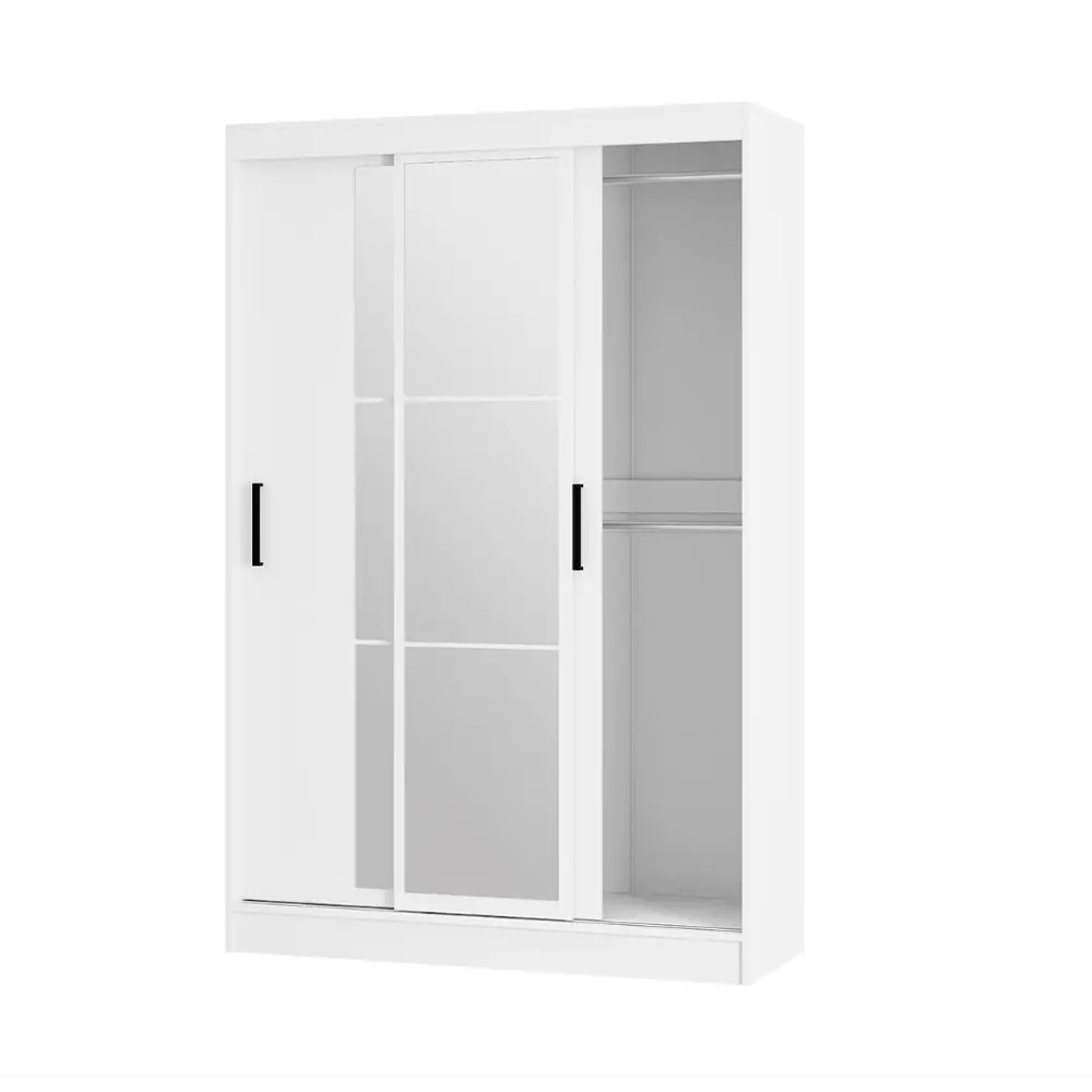 Фото 2 Шкаф-купе Bts Тайм с 3 дверями 200x131х50 см 5 полок ЛДСП цвет белый