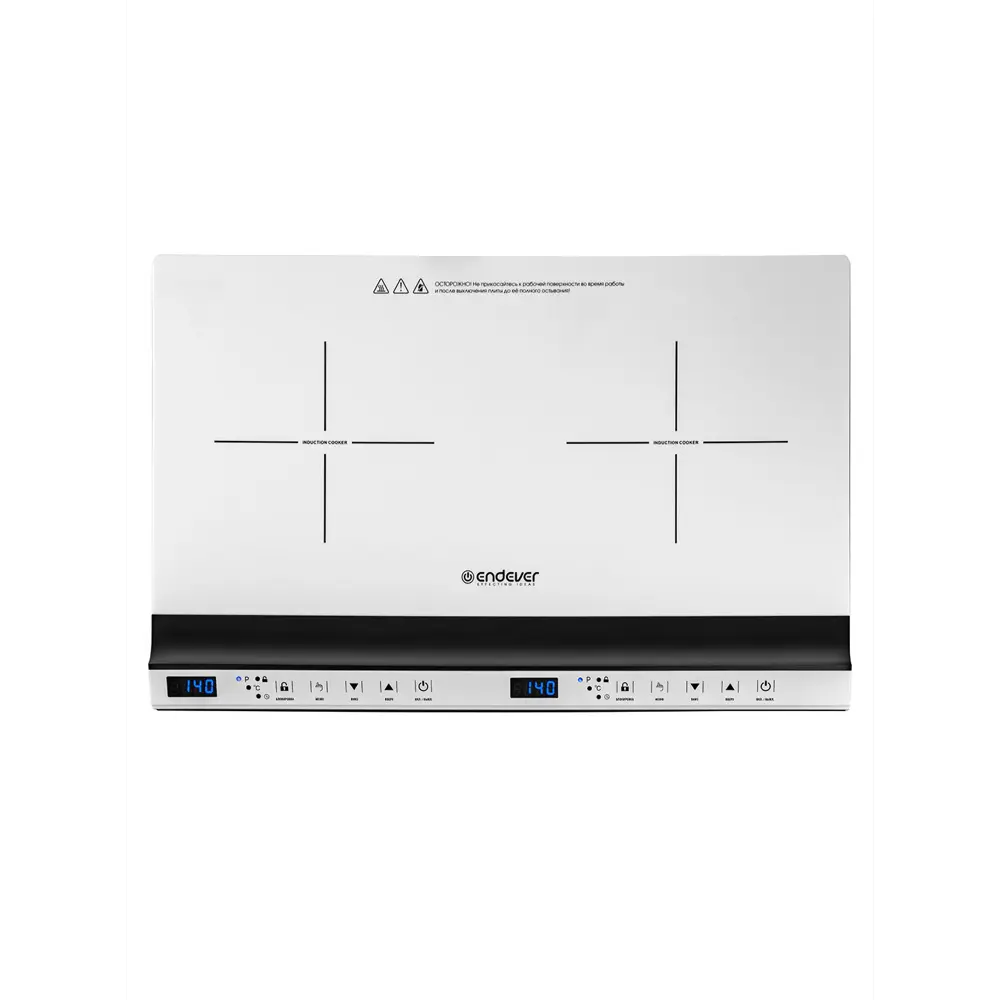 Фото 3 Электрическая варочная панель Endever IP-69 60 см 2 конфорки цвет белый Фото 3 Электрическая варочная панель Endever IP-69 60 см 2 конфорки цвет белый