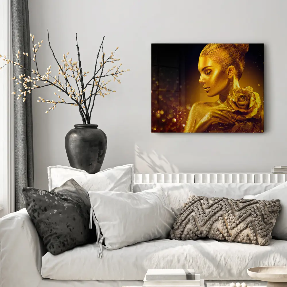 Фото 2 Картина без обрамления Postermarket "Золотая роза" 40x50 см