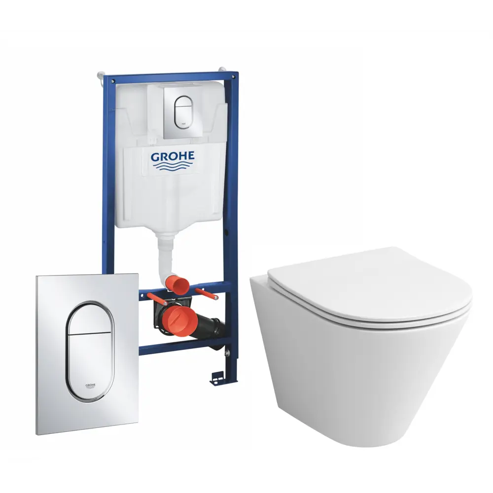 Фото Комплект инсталляция с унитазом Grohe 512526 цвет белый