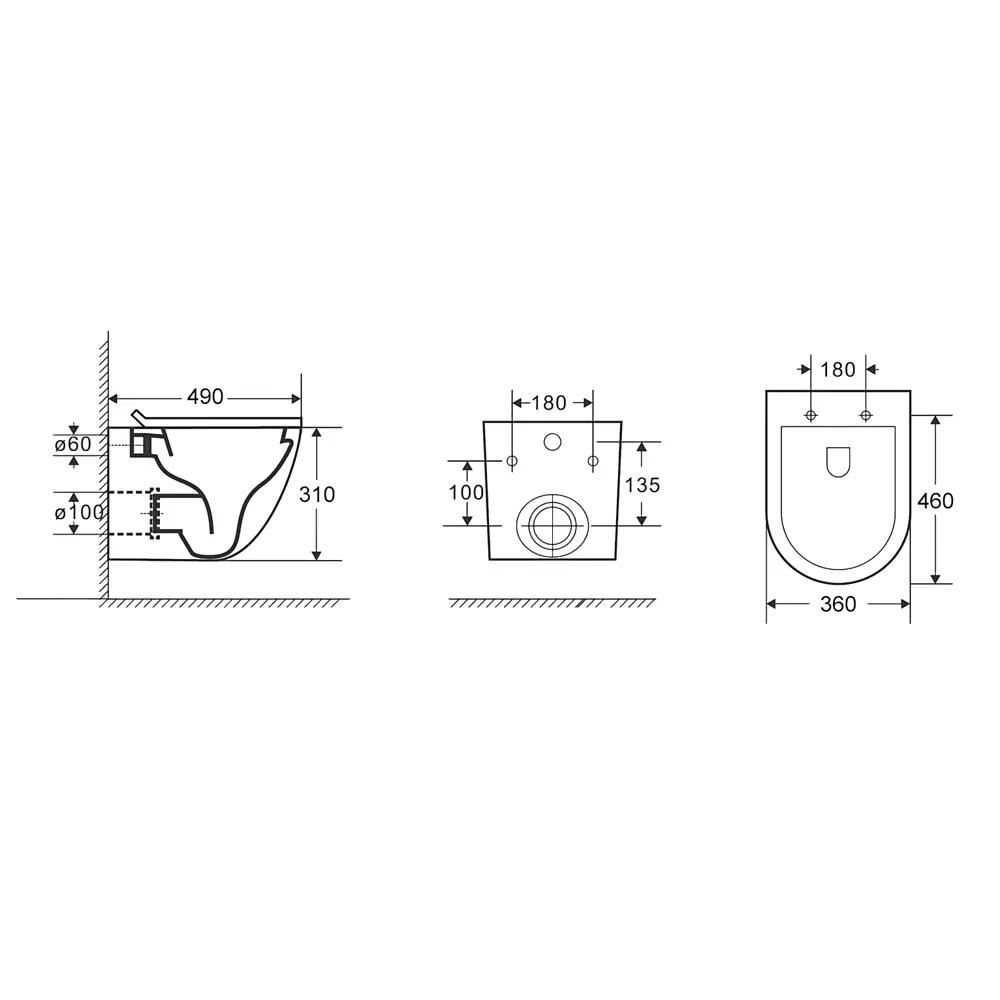 Фото 5 Комплект инсталляция с унитазом Grohe 628245 цвет белый