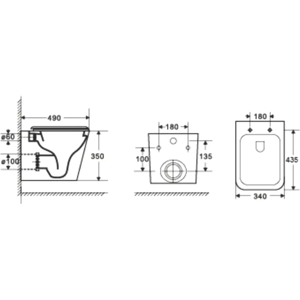 Фото 6 Комплект инсталляция с унитазом Grohe 513074 цвет серый