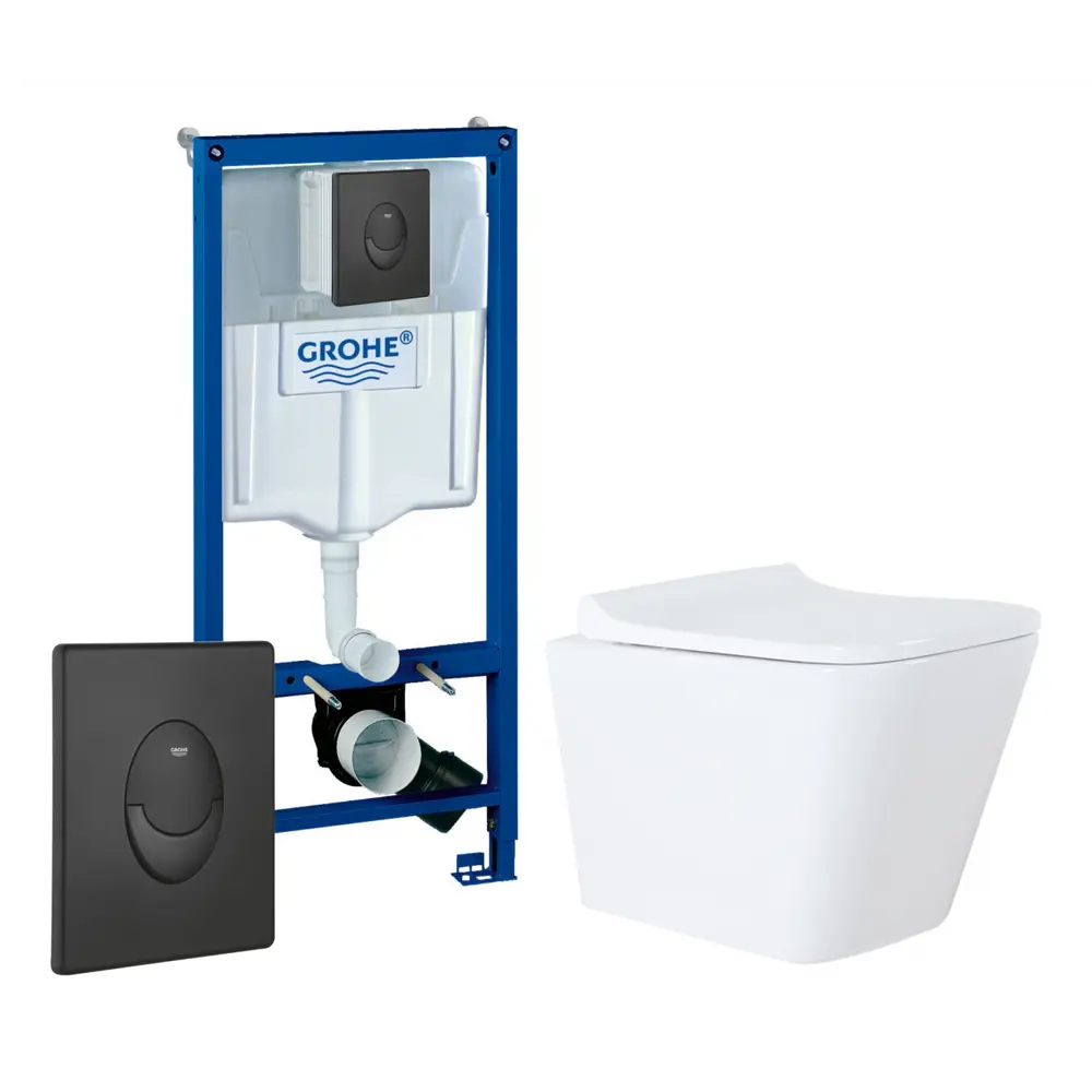 Фото Комплект инсталляция с унитазом Grohe 515703 цвет белый Фото Комплект инсталляция с унитазом Grohe 515703 цвет белый